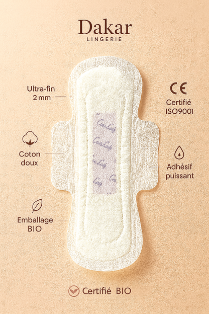Protège-Slip Ultra-fin en Coton naturel – Usage Quotidien