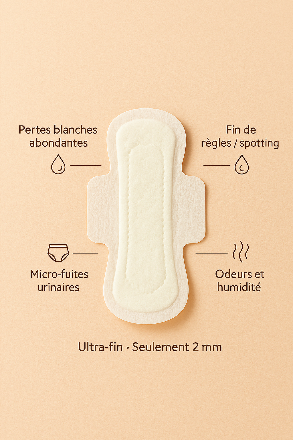 Protège-Slip Ultra-fin en Coton naturel – Usage Quotidien
